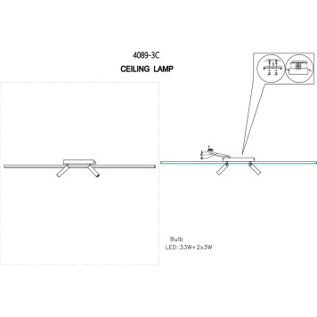 Светильник потолочный Favourite Reticenza 4089-3C-1