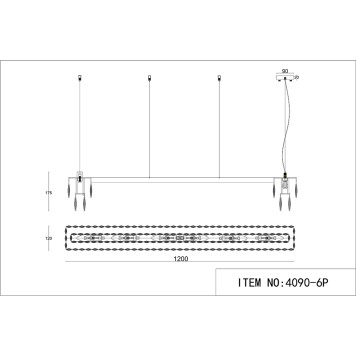 Люстра Favourite Magnitudo 4090-6P-12