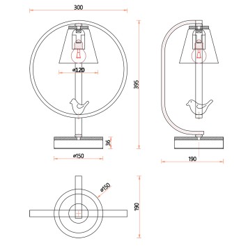 Лампа настольная F-Promo Uccello 2938-1T-7