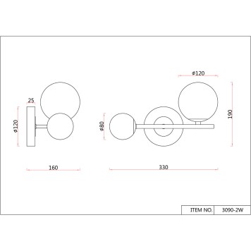Бра F-Promo Vials 3090-2W-3