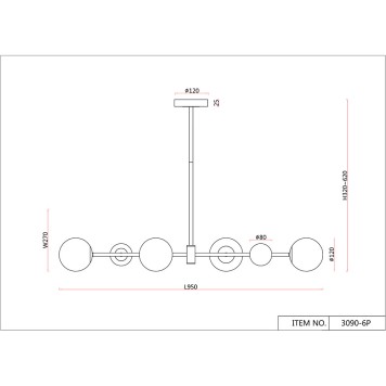 Люстра F-Promo Vials 3090-6P-4