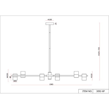 Люстра F-Promo Chart 3092-6P-6