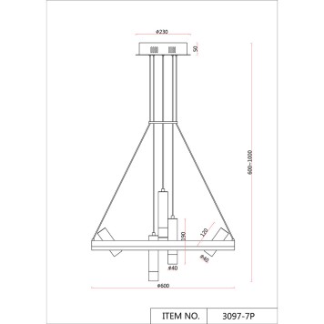 Люстра F-Promo Daur 3097-7P-3