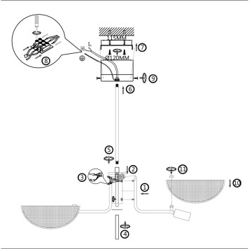 Люстра F-Promo Harsh 4082-5P-7