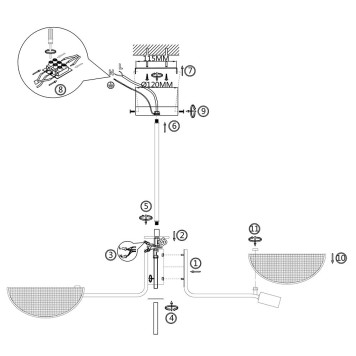 Люстра F-Promo Harsh 4082-7P-7