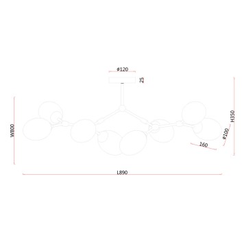 Светильник потолочный F-Promo Ovo 4083-8P-6