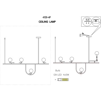 Люстра F-Promo Pouli 4109-4P-2