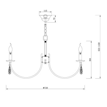 Люстра Freya Forte FR1006PL-08G-3