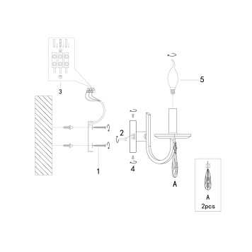 Бра Freya Forte FR1006WL-02G-1