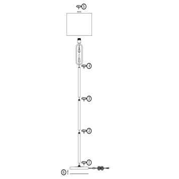 Торшер Freya Riverside FR1007FL-01N-2