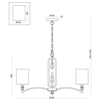 Люстра Freya Riverside FR1007PL-07N-3