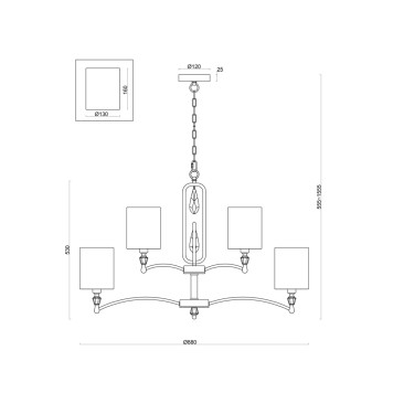 Люстра Freya Riverside FR1007PL-12N-3