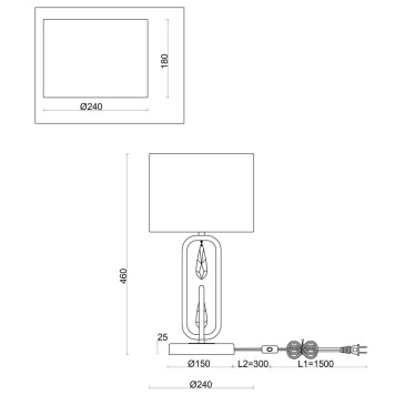 Лампа настольная Freya Riverside FR1007TL-01N-1