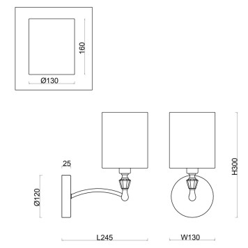 Бра Freya Riverside FR1007WL-01N-1