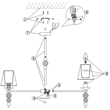 Светильник потолочный Freya Side FR1009CL-07BS-7