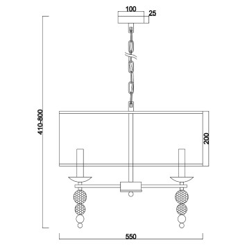 Люстра Freya Side FR1009PL-06BS-7