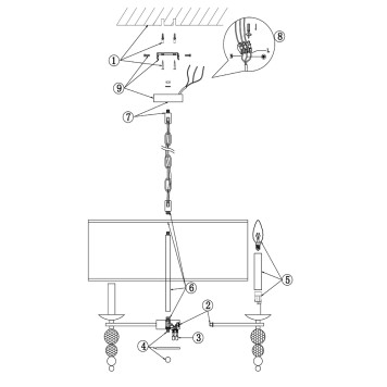 Люстра Freya Side FR1009PL-06BS-8