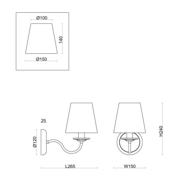 Бра Freya Osborn FR2027WL-01N-1