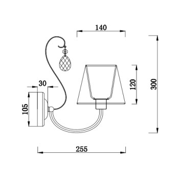 Бра Freya Vanda FR2030WL-02G - мятая коробка-1