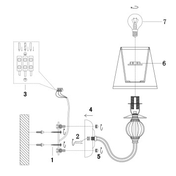 Бра Freya Inessa FR2685WL-01BZ-1