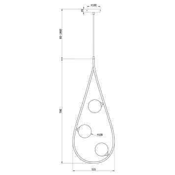 Люстра Freya Perlina FR4005PL-03B2-1