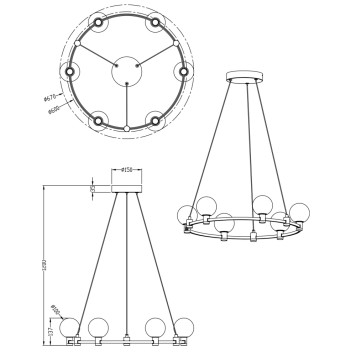 Люстра Freya Urban FR4005PL-06G1-4