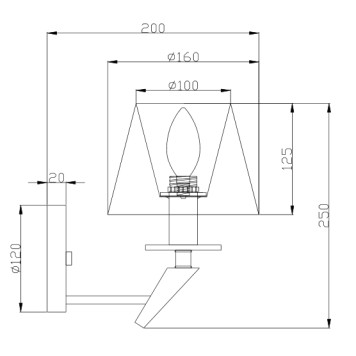Бра Freya Una FR5031WL-01CH-2