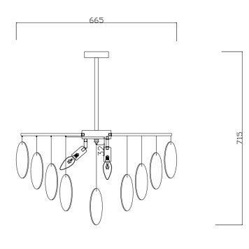 Люстра Freya Porto FR5104PL-06BS2-2