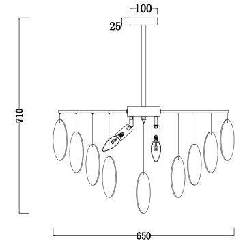 Люстра Freya Porto FR5104PL-06N-1