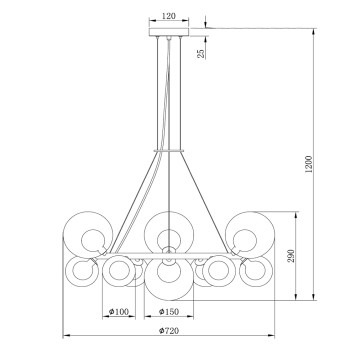 Люстра Freya Duo FR5139PL-10MG-5