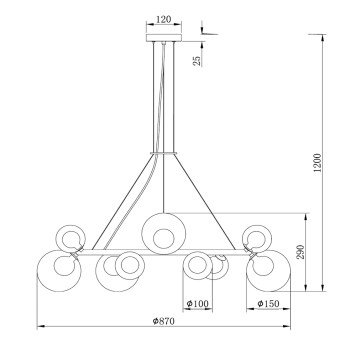 Люстра Freya Duo FR5139PL-14MG-1