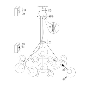 Люстра Freya Duo FR5139PL-14MG-4
