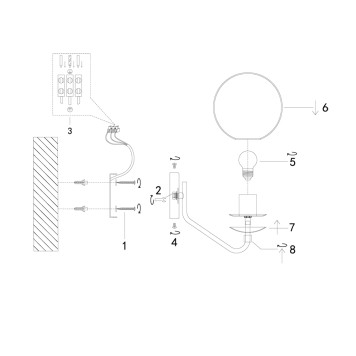 Бра Freya Moricio FR5140WL-01GB-2