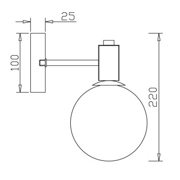 Бра Freya Globo FR5175WL-01BS-8