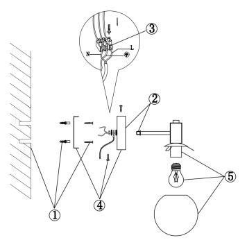 Бра Freya Globo FR5175WL-01BS-9