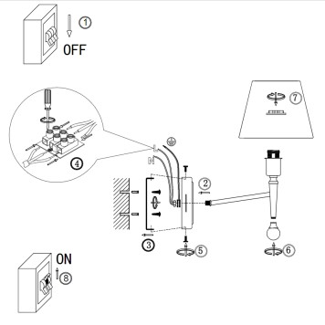 Бра Freya Rosemary FR5190WL-01BS1-2