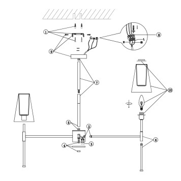 Светильник потолочный Freya Tida FR5196PL-08CH-1