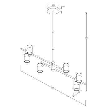 Люстра Freya Enzo FR5201PL-06B-2