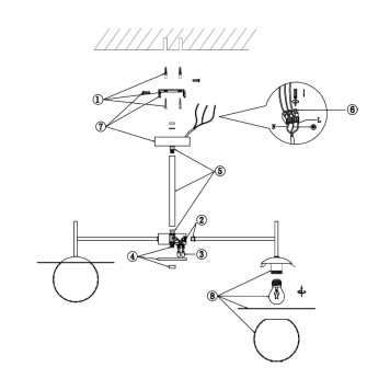 Светильник потолочный Freya Camelia FR5202PL-05BS-2