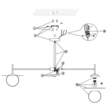 Светильник потолочный Freya Camelia FR5202PL-08BS-5