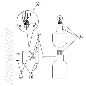 Бра Freya Savia FR5203WL-02BS-1
