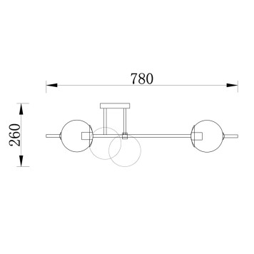 Светильник потолочный Freya Damask FR5205PL-06BS-3