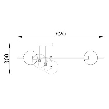 Светильник потолочный Freya Damask FR5205PL-08BS-1