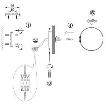 Бра Freya Blossom FR5259WL-01BS-17