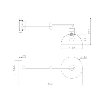 Бра Freya Cover FR5290WL-01B-4