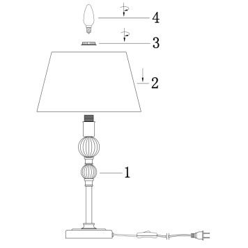 Лампа настольная Freya Milena FR5679TL-01N-1