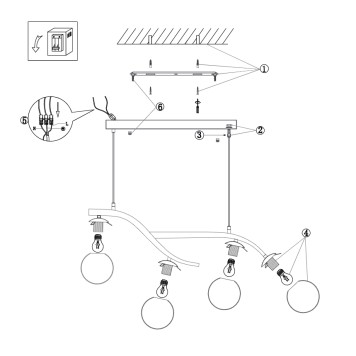 Люстра Freya Rosella FR8015PL-04BS-1