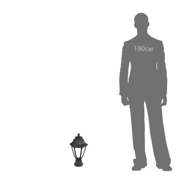 Уличный фонарь Fumagalli Mikrolot/Anna E22.110.000.AYE27-3