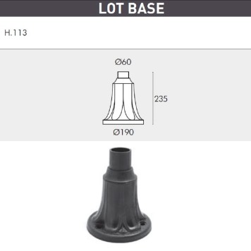 Уличный фонарь Fumagalli Lot/Noemi E35.113.000.AXH27-3