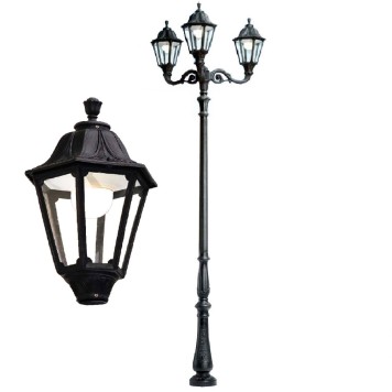 Уличный фонарь Fumagalli Tabor Adam/Noemi 3L E35.205.M30.AXH27